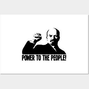 "POWER TO THE PEOPLE"-LENIN Posters and Art